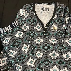 Vs pink thermal pajamas